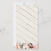 Vin Bouteille de douche nuptiale Invitation (Dos)