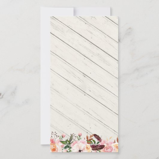 Vin Bouteille de douche nuptiale Invitation (Dos)