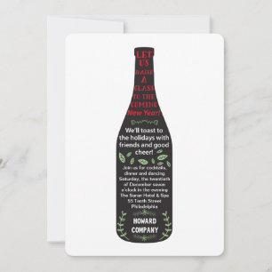 vin bouteille vacances invitation