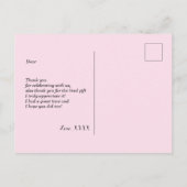 vin, carte de remerciements (Dos)