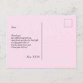 vin, carte de remerciements (Dos)