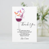 vin, carte de remerciements (Debout devant)