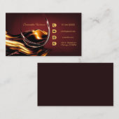 Vin Carte de visite personnalisé (Devant / Derrière)