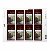 Vin Cask Étiquette Maison (Feuille entière)