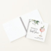 Vin Cocktail Fête des mariées rose Livre d'invité (Intérieur)