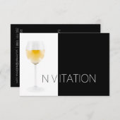 Vin Cocktail Invitation Vip (Devant / Derrière)