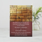 Vin Cork Faire-part de mariage (Debout devant)