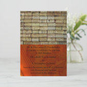 Vin Cork Faire-part de mariage (Debout devant)