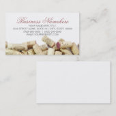Vin Corks Carte de visite (Devant / Derrière)