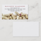 Vin Corks Carte de visite (Devant / Derrière)