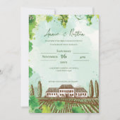Vin Country Dream Vignoble Faire-part de mariage (Devant)