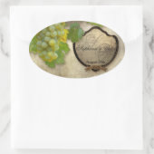 Vin customisé Bouteille Étiquette Chardonnay Grape (Sac)