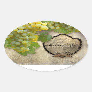 Vin customisé Bouteille Étiquette Chardonnay Grape