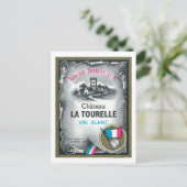 Vin De Bordeaux Wine LabelEurope Briefkaart (Staand voorkant)