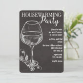 Vin de Chalk Verre Maison Invitation (Debout devant)