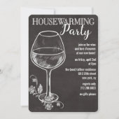 Vin de Chalk Verre Maison Invitation (Devant)