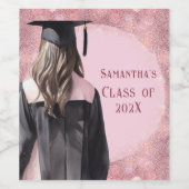 Vin de fin d'études étiquettes personnalisés (Étiquettes simples)