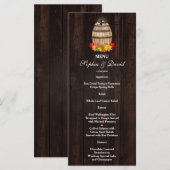 Vin de Folithe d'automne Baril Vignoble Menu Maria (Devant / Derrière)