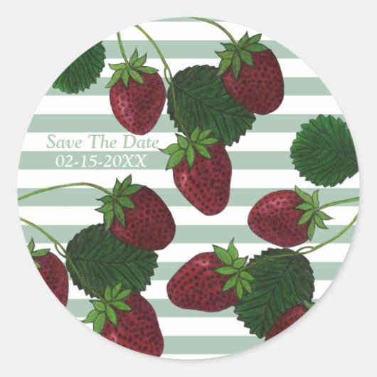 Vin De Fraise Économisez Les Stickers Date (Devant)