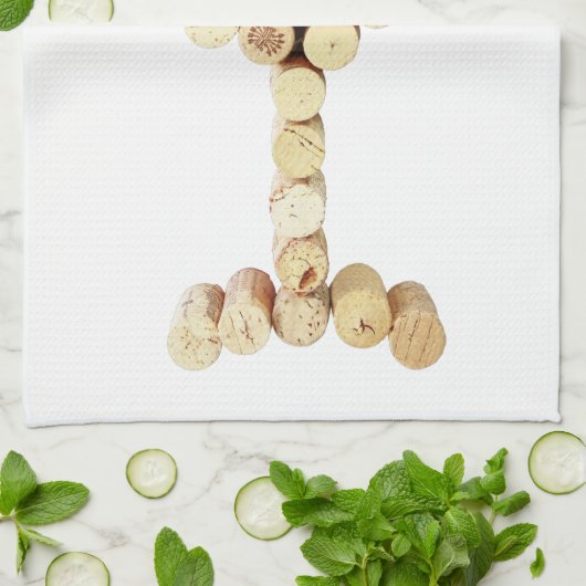 Vin de liège serviette de cuisine (Plié)