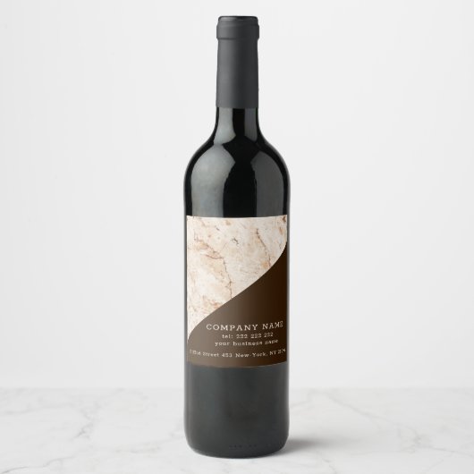 Vin de marbre beige Étiquette (Devant)