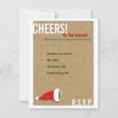 Vin Dégustation Fête Invitation - Salutations! (Dos)