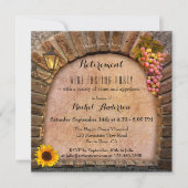 Vin Dégustation Retraite Invitation (Devant)