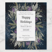 Vin d'hiver amusant sticker cadeau de Noël (Étiquettes simples)