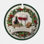 Vin et ornement festif haut-relief (Recto)