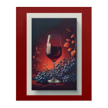 Vin et raisin Acrylique Mur Art