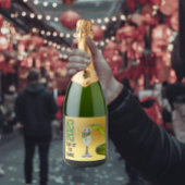 Vin étiquette Année du serpent 2025 Chinois Nouvea