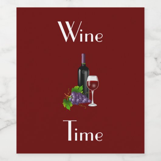 Vin Étiquette Boire (Étiquettes simples)