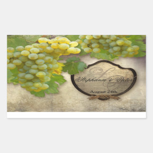 Vin Étiquette Chardonnay Vignoble Mariage