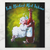 Vin Étiquette ENTIÈREMENT CORPS ROUGE Mouton Incog (Étiquettes simples)