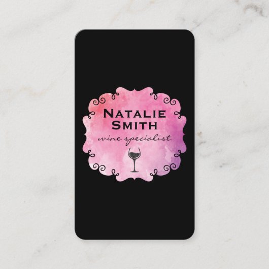 Vin Étiquette raffiné avec tunique de vin (Devant)