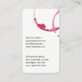 Vin Étiquette raffiné avec tunique de vin (Dos)