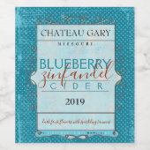 Vin fait maison étiquette personnalisé dessiné à l (Étiquettes simples)