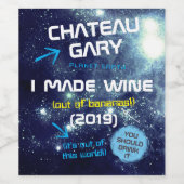 Vin fait maison univers étiquette personnalisé (Étiquettes simples)