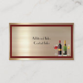 Vin fin Gold Carte de visite 2 (Dos)