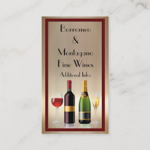 Vin fin Gold Carte de visite 2