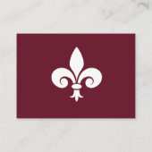 Vin Fleur de Lis Mariage Cartes de Place (Dos)