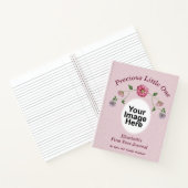 Vin floral rose et pourpre Journal pour bébé (Intérieur)