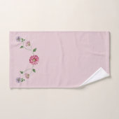 Vin floral rose et violet (Serviette à main)