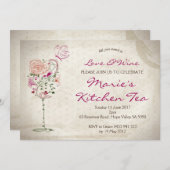 Vin & Fromage Invitation Anniversaire (Devant / Derrière)