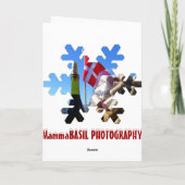 Vin funky et Drapeau Danois Carte de Noël! (Dos)