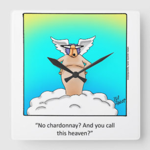 Vin Humour "Spectickles" Mur Horloge Cadeau