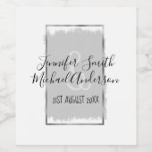 Vin manuscrit personnalisé Étiquettes Nom Date (Étiquettes simples)