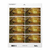 Vin mariage / Eau Étiquettes (Feuille entière)