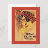 Vin Mariani Dancing Girl Pesting Wine Briefkaart (Voorkant / Achterkant)