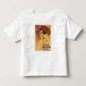 Vin Mariani Dancing Girl Pesting Wine Kinder Shirts (Voorkant)